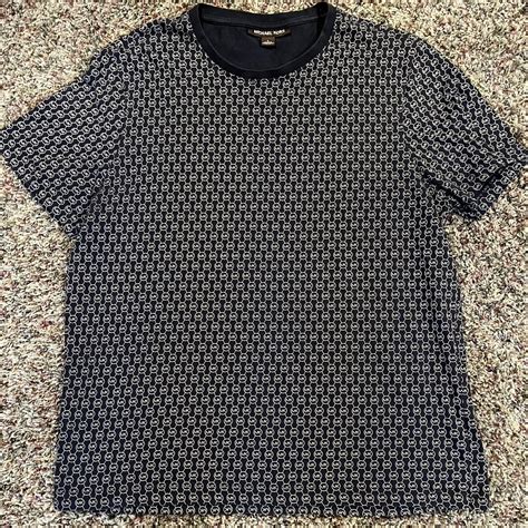 michael michael kors t shirt print new navy|michael kors t shirt.